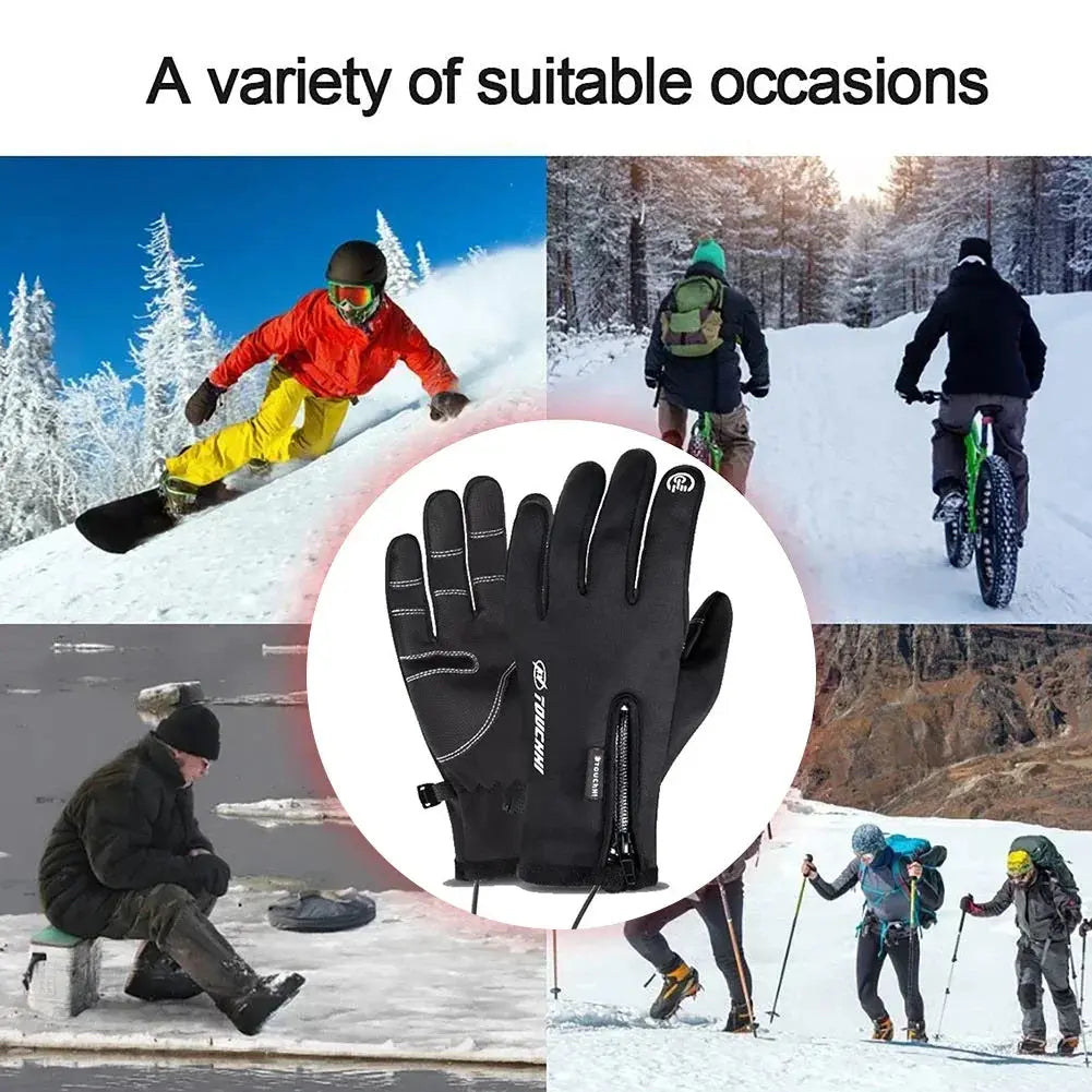 USB 3 Gears Touch Screen Heated Motorcycle Gloves Outdoor Winter Ski Gloves Sport Fishing Warm Riding Bicycle Gloves harmonia
