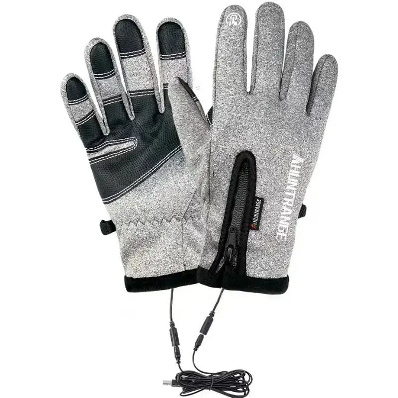 USB 3 Gears Touch Screen Heated Motorcycle Gloves Outdoor Winter Ski Gloves Sport Fishing Warm Riding Bicycle Gloves harmonia